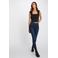 Morgan high waist skinny jeans blauw