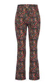 thumbnail: MS Mode Plus Size flared legging met bloemenprint