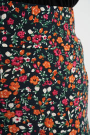 thumbnail: MS Mode Plus Size flared legging met bloemenprint