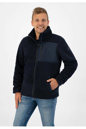 fleece outdoor vest Emiel donkerblauw