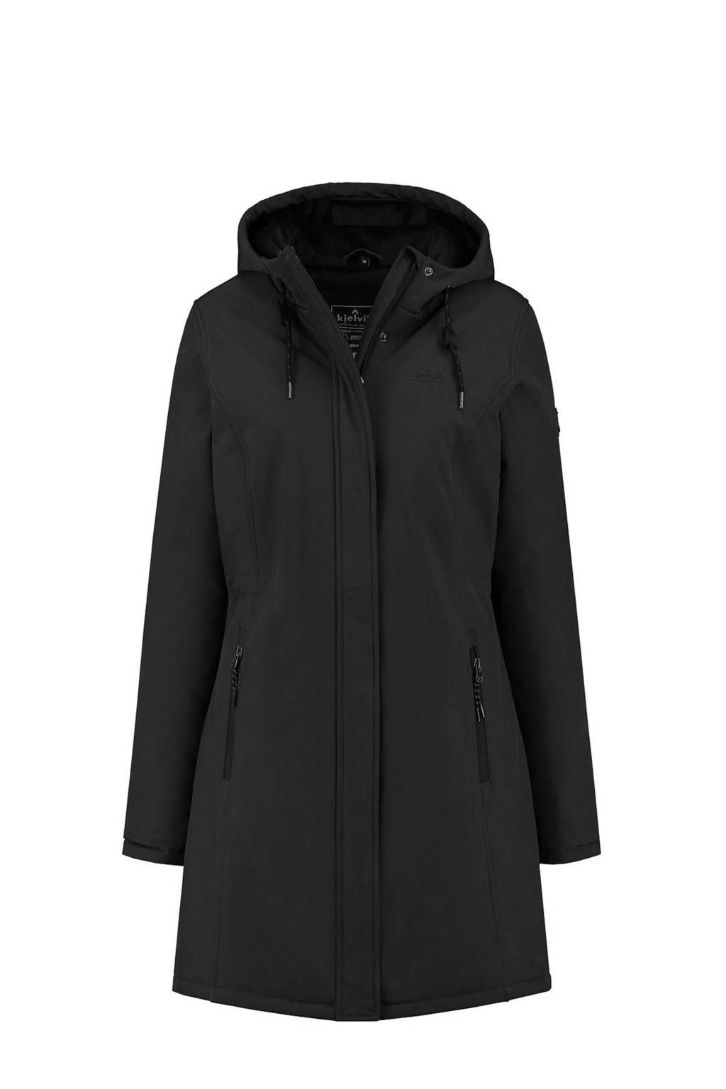 Kjelvik softshell outdoor jas Elena zwart, Zwart