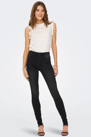 high waist skinny jeans ONLROYAL black denim regular