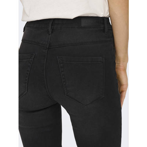 ONLY high waist skinny jeans ONLROYAL black denim regular afbeelding