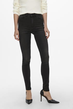 high waist skinny jeans ONLROYAL black denim regular