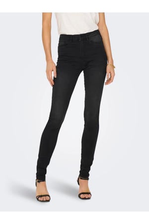 high waist skinny jeans ONLROYAL black denim regular