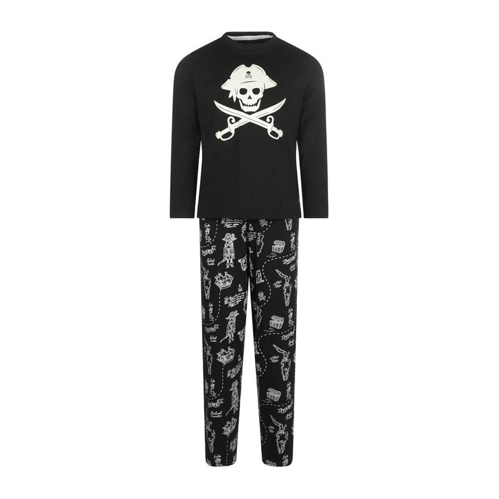 Charlie Choe   pyjama Pirate Dreams met printopdruk zwart/wit