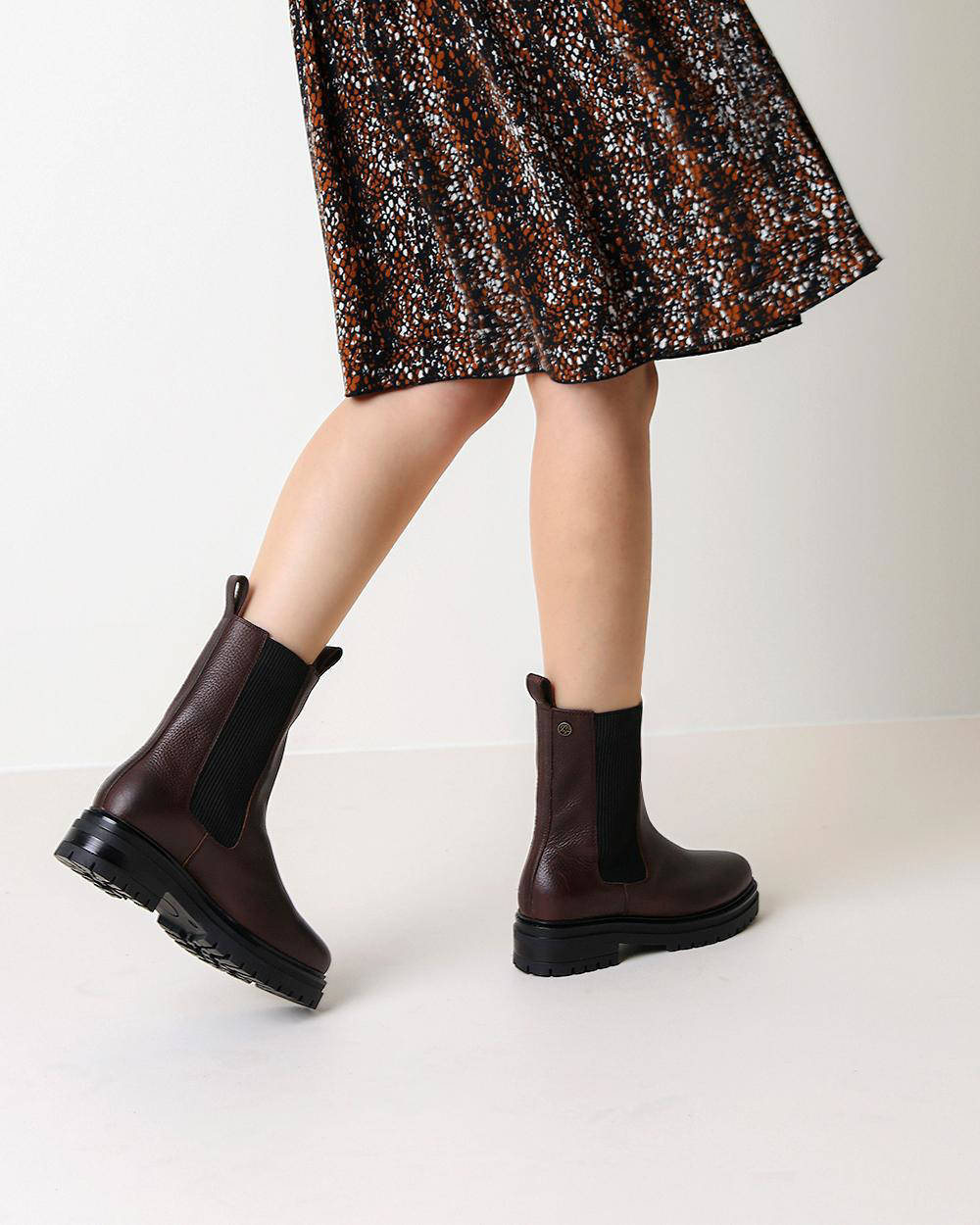 Mexx Hassina leren chelsea boots bruin | wehkamp