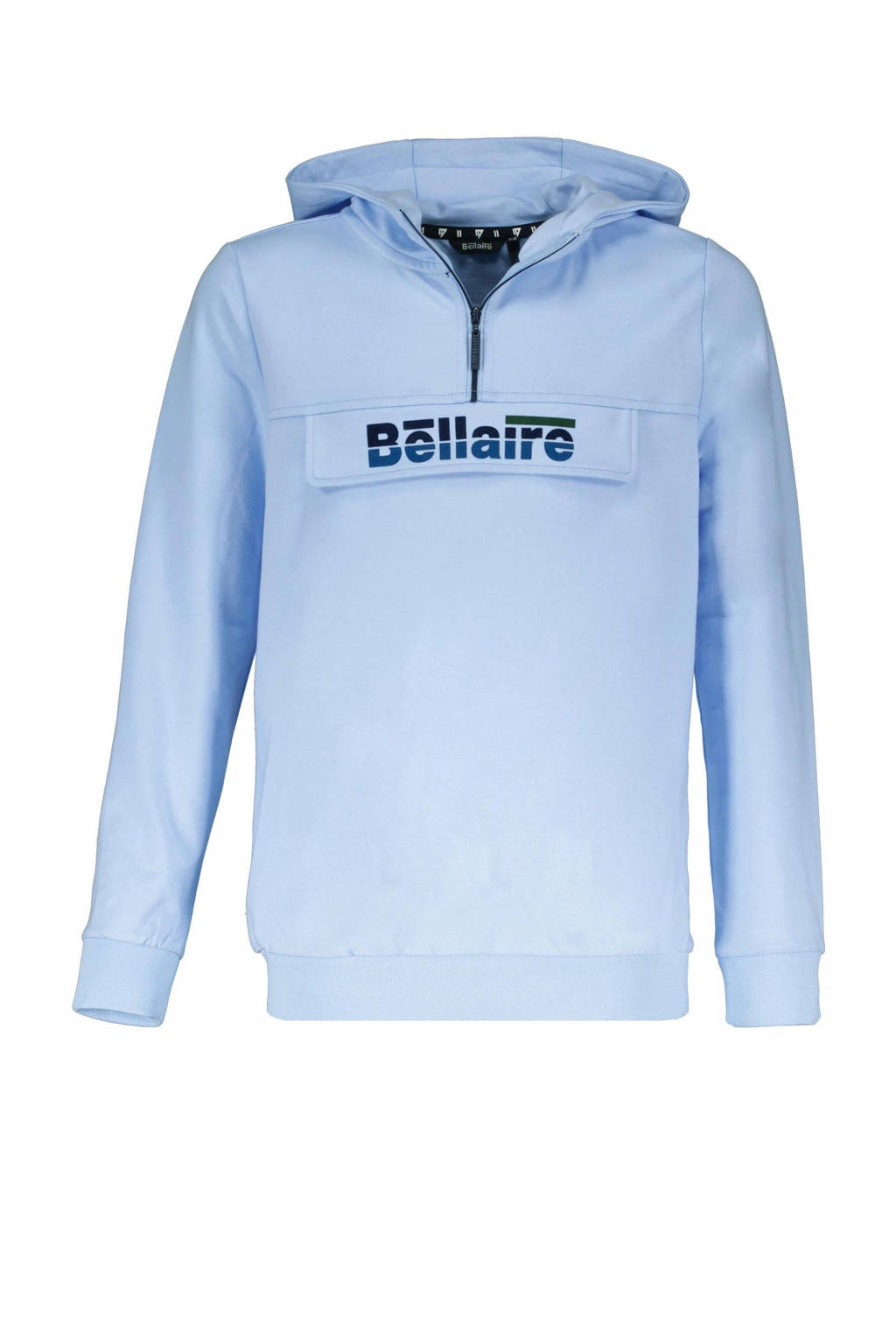 Bellaire hoodie met logo lichtblauw