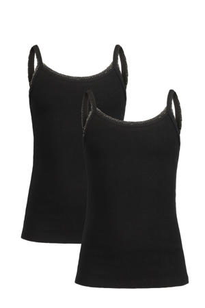 singlet Bella - set van 2 zwart