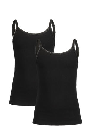singlet Bella - set van 2 zwart