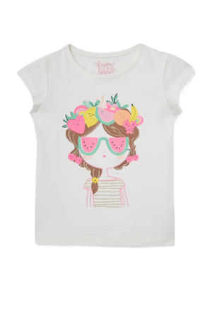 T-shirt van biologisch katoen ecru