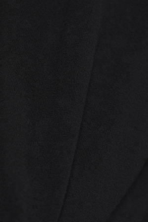 fijngebreide trui met biologisch katoen zwart