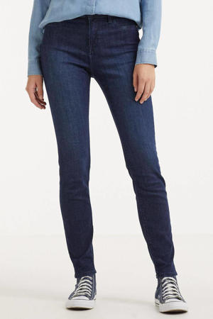 skinny jeans met biologisch katoen donkerblauw