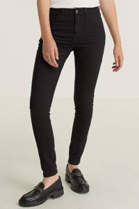 edc Women slim fit jeans met biologisch katoen zwart, Zwart