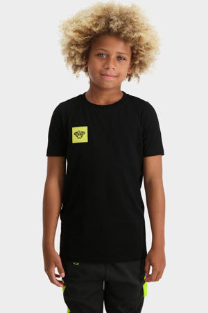 unisex T-shirt Funky Monkey met printopdruk zwart