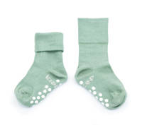 KipKep Blijf-Sokjes met anti-slip nopjes 12-18 mnd groen, Groen