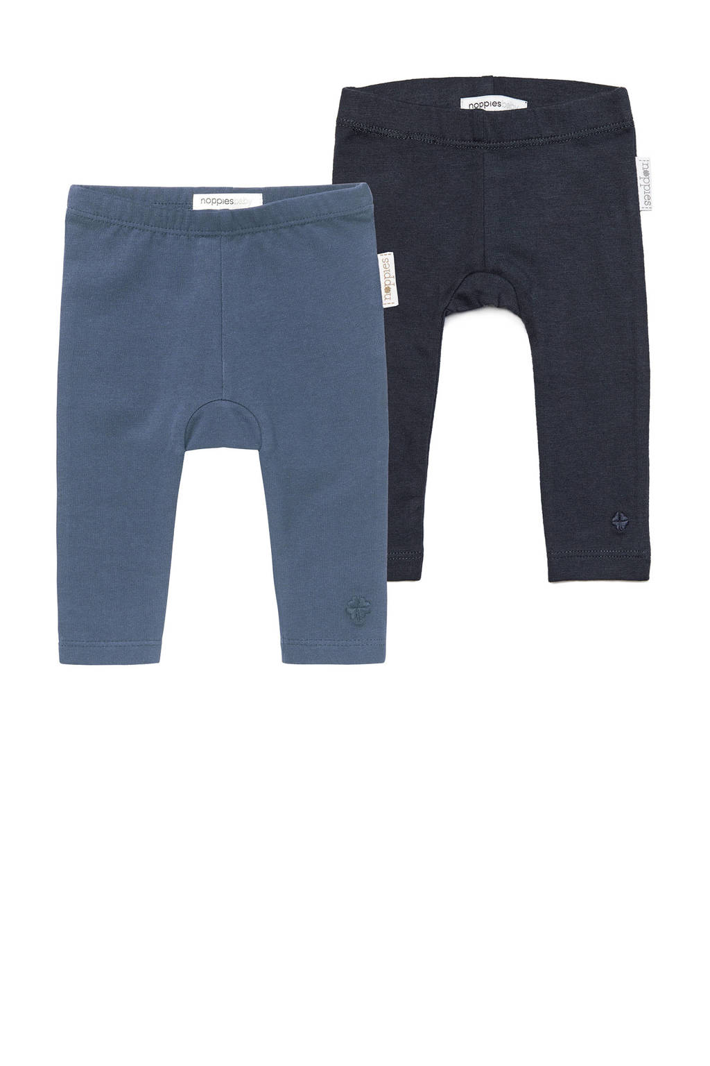 Set van 2 donkerblauwe meisjes Noppies legging van stretchkatoen met regular waist en elastische tailleband