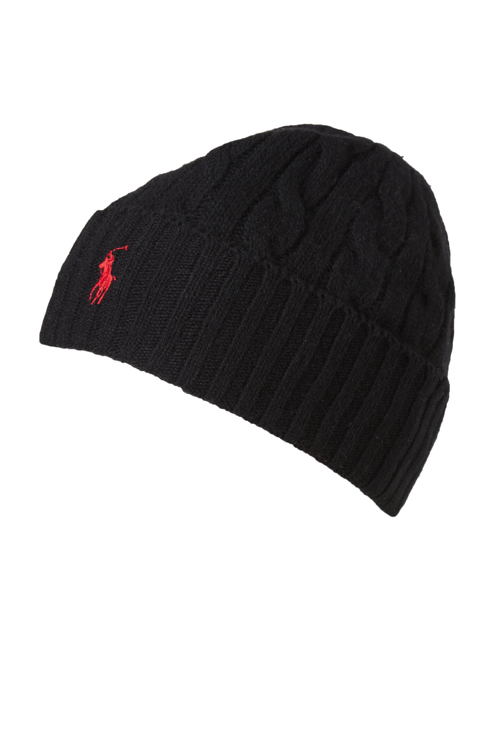 Ralph Lauren wollen muts zwart | wehkamp