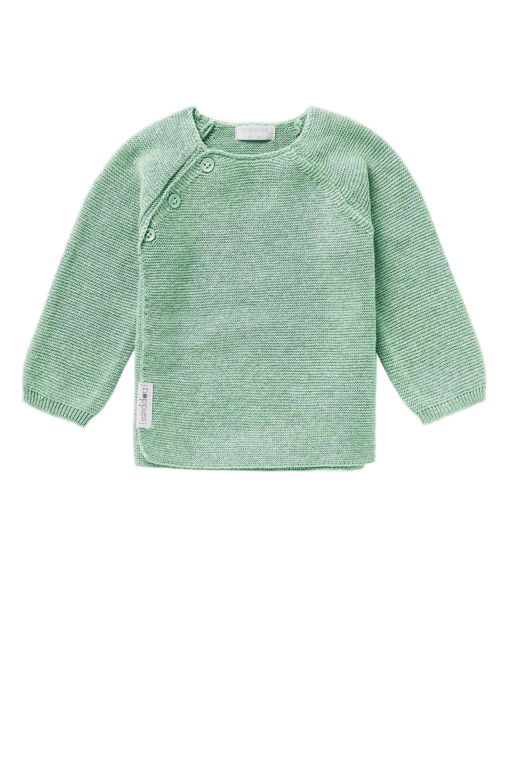 Noppies baby katoenen gebreide trui - mintgroen