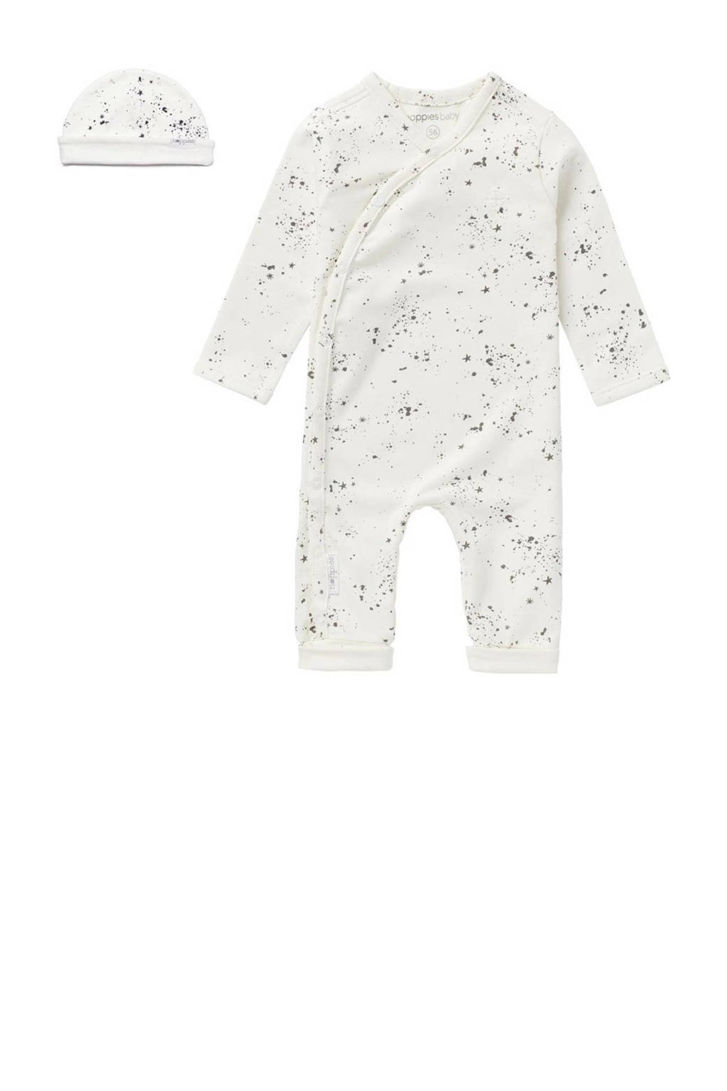 Noppies newborn baby boxpak + muts wit, Wit