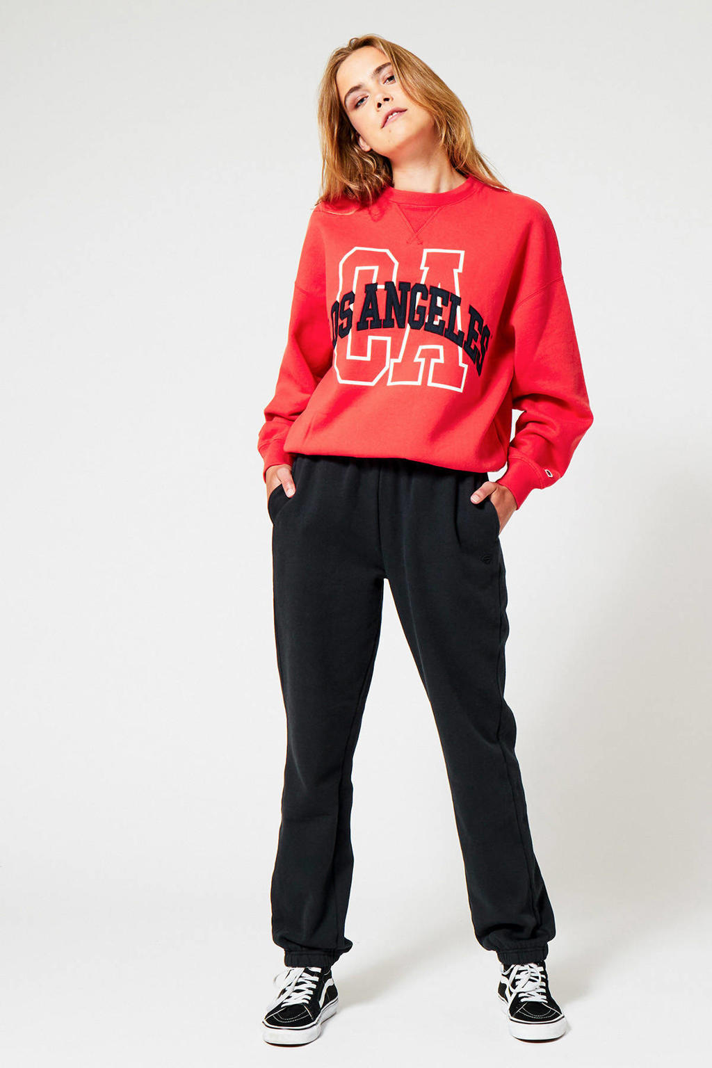 America Today tapered fit sweatpants Courtney zwart wehkamp