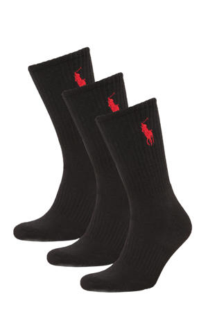 sokken Big Pony - set van 3 zwart