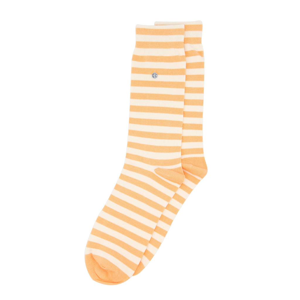 Alfredo Gonzales sokken Harbour Stripes oranje/wit