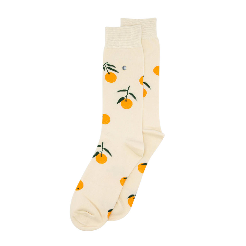 Alfredo Gonzales sokken Tangerine ecru/oranje
