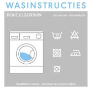 thumbnail: Sealskin douchegordijn Coloris Polyester/Katoen (180x200 cm) (Grijs)