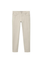 thumbnail: Mango Man slim fit broek lichtbeige
