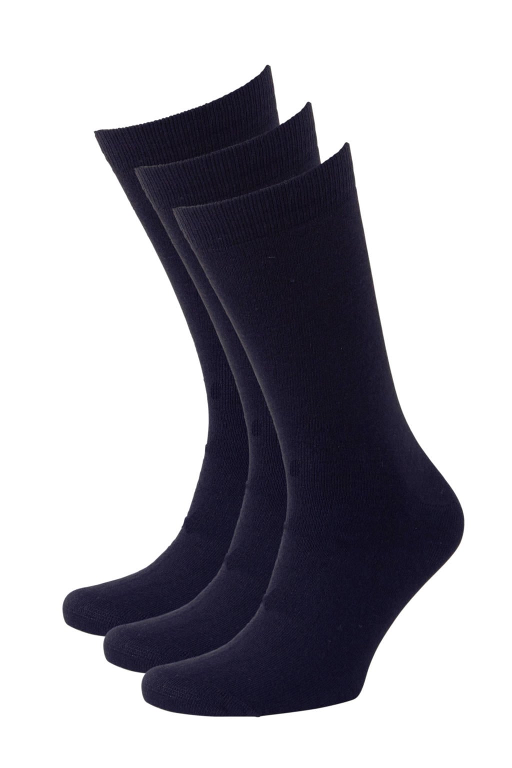 Anytime wollen sokken - donkerblauw (set van 3)