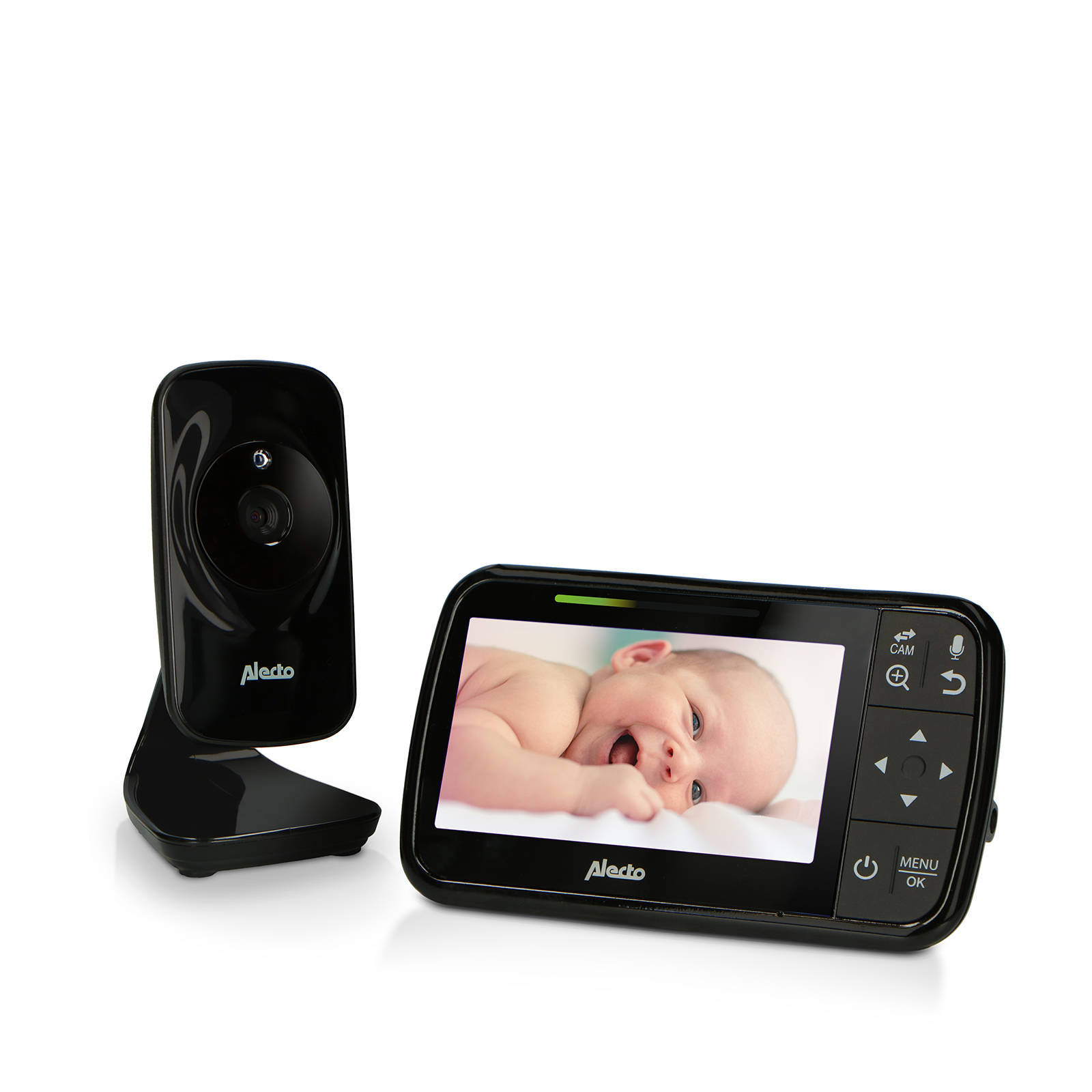 Alecto DVM149 babyfoon met camera en 4.3' kleurenscherm Zwart online kopen