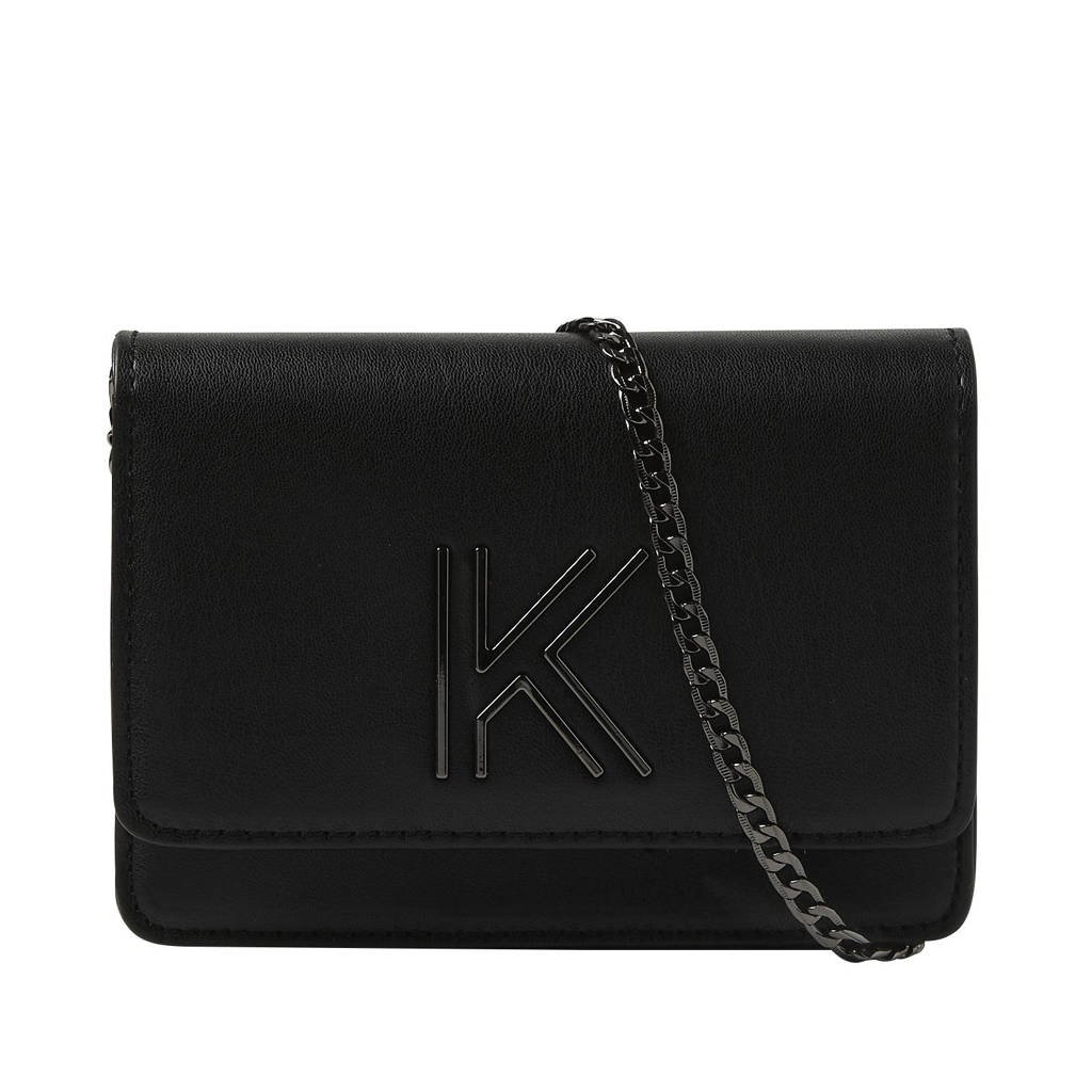 Kendall + Kylie  crossbody tas Arya met logo zwart, Zwart