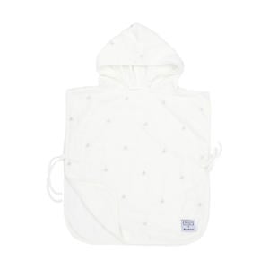 X Mrs. Keizer hydrofiele badponcho Ibiza wit/lila