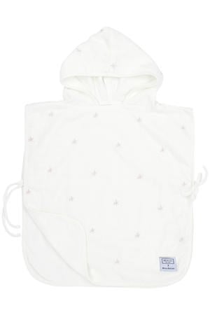 X Mrs. Keizer hydrofiele badponcho Ibiza wit/lila
