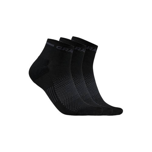 Craft Core Dry Mid sportsokken - set van 3 zwart afbeelding