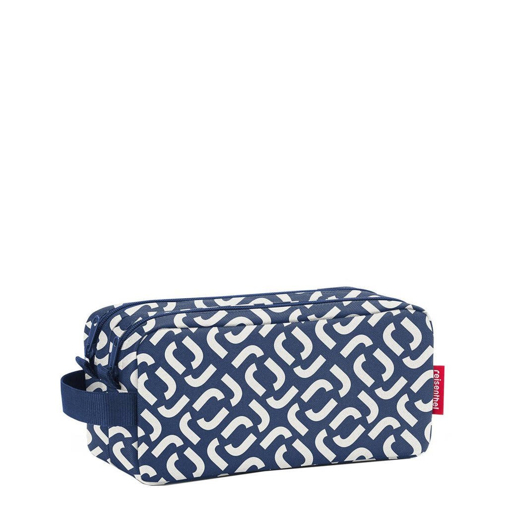 Reisenthel toilettas wit/donkerblauw, Wit/donkerblauw