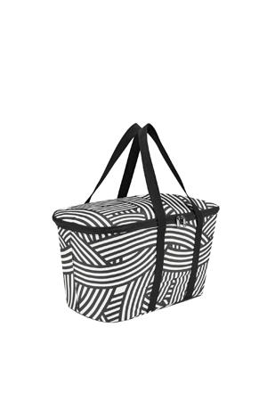  boodschappenmand Shopping Coolerbag wit/zwart