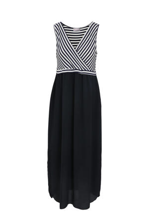 gestreepte jurk donkerblauw