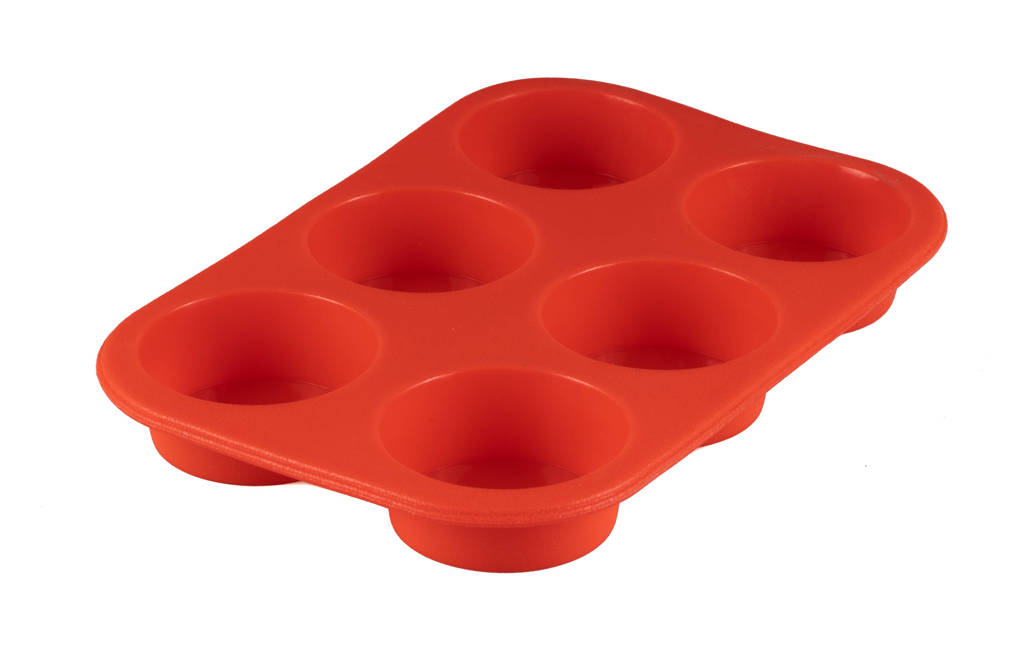 Sareva siliconen muffinvorm, Rood