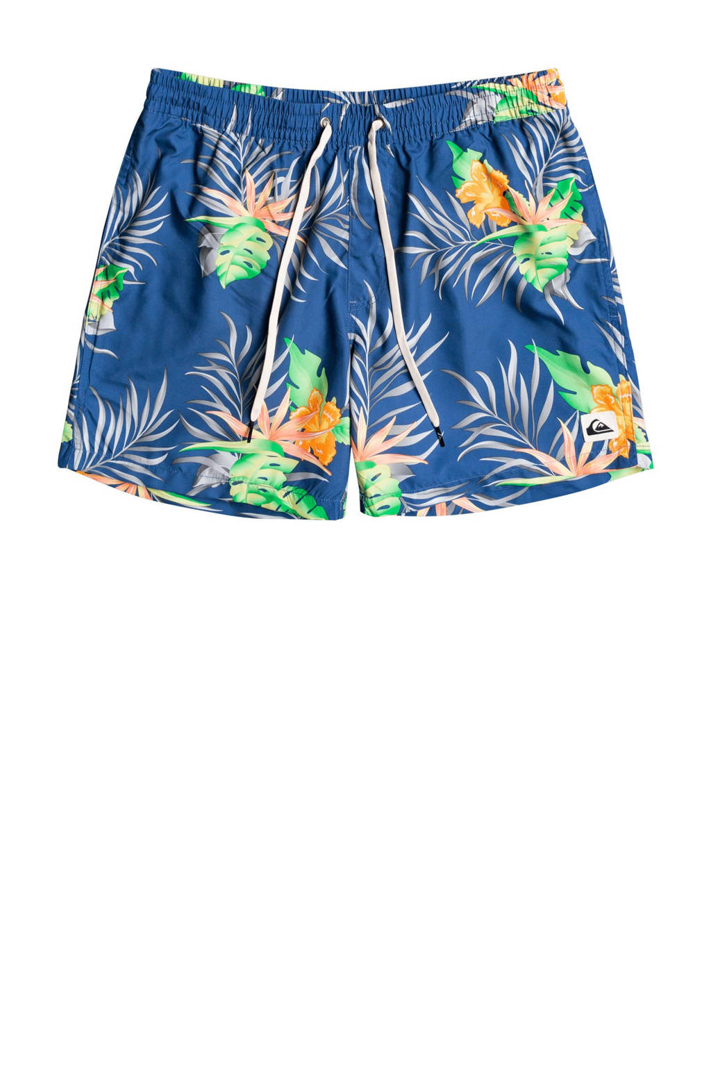 Quiksilver gebloemde zwemshort Paradise Express blauw/groen, Blauw/groen