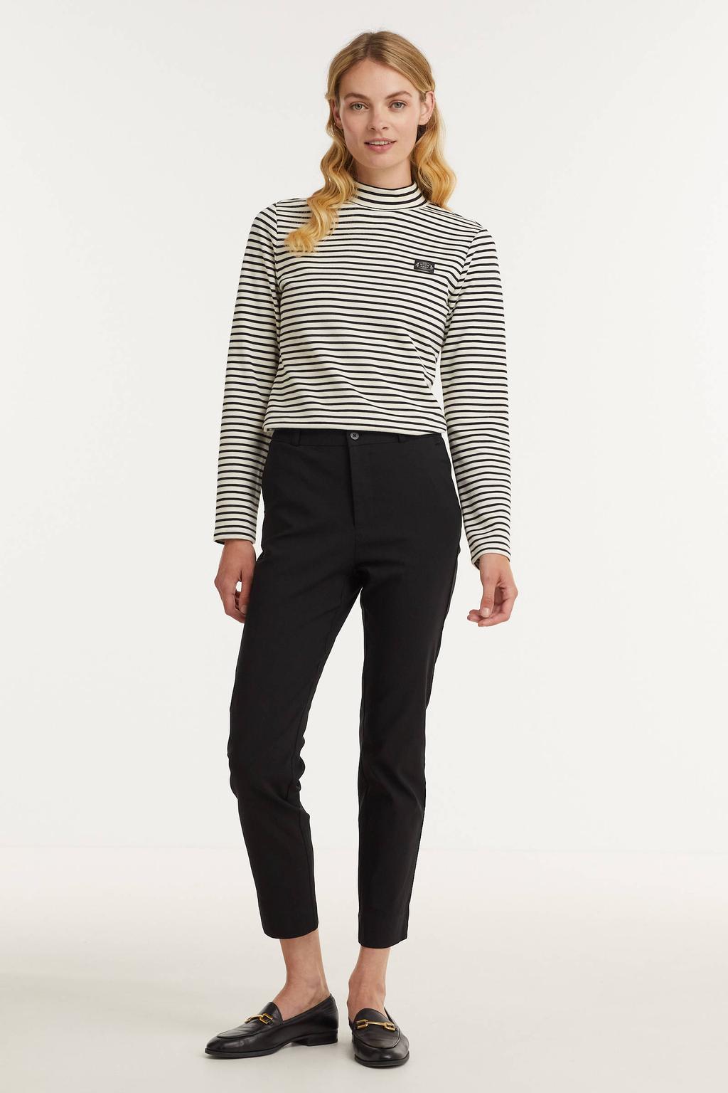 FREEQUENT straight fit broek zwart
