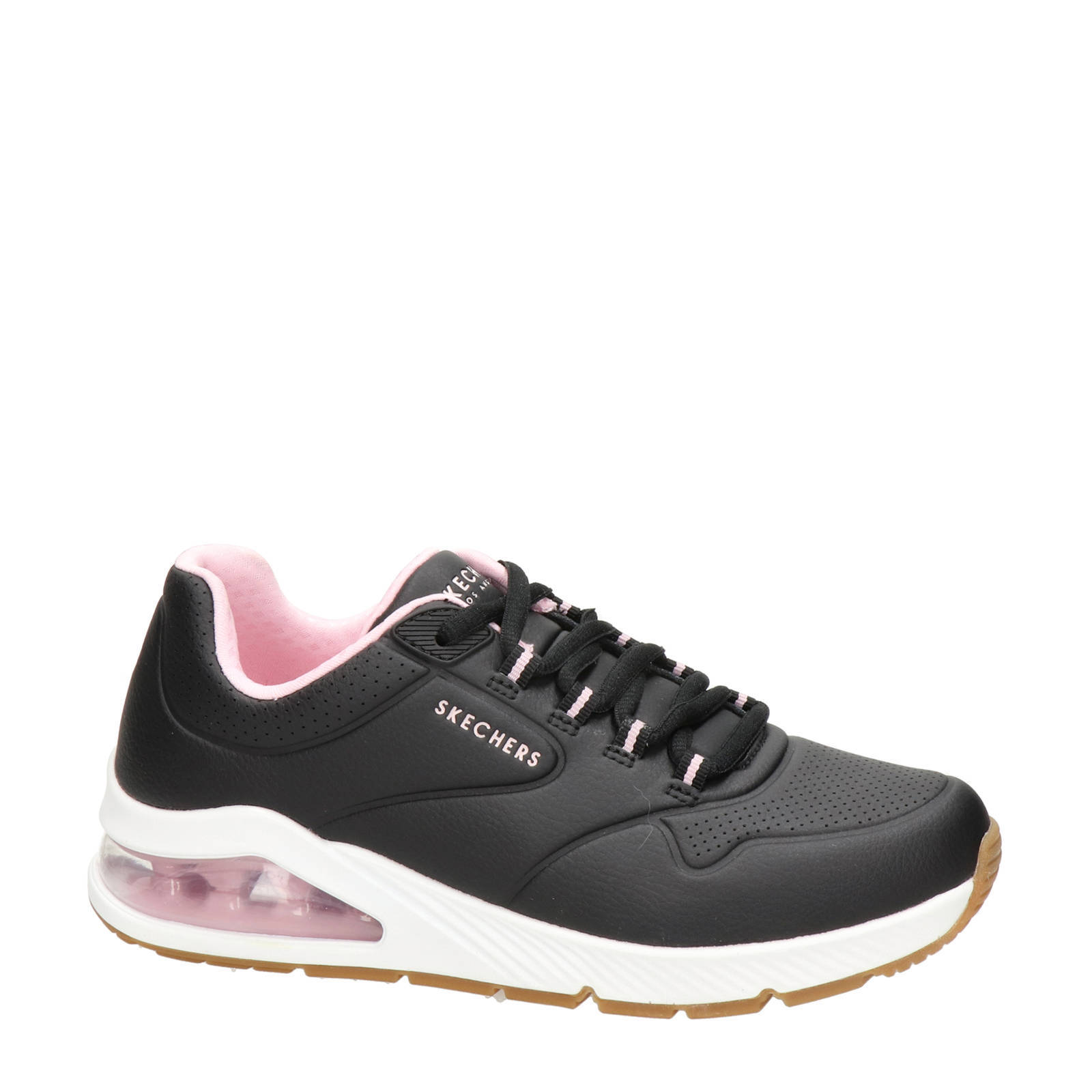 Skechers Uno 2 sneakers zwart/wit | wehkamp
