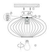 thumbnail: NOUS Living plafondlamp Blade (Ø40 cm)