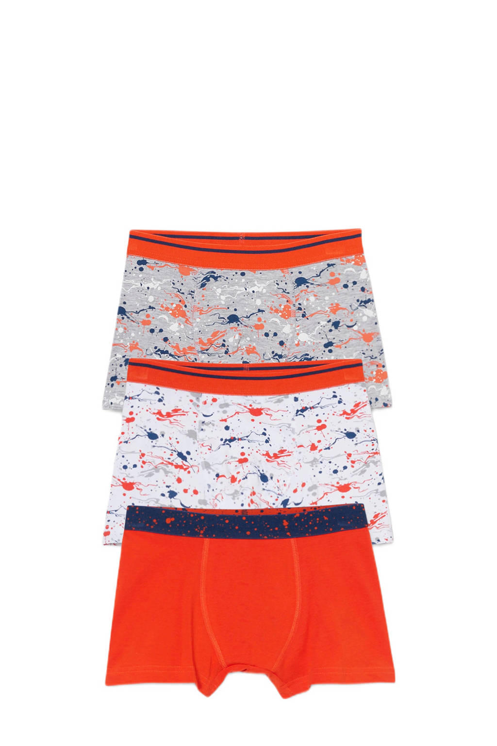 C&A Here & There boxershort - set van 3 rood/grijs/blauw