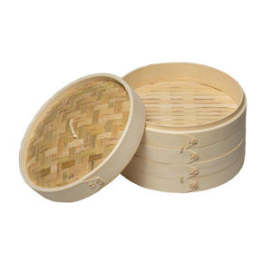  Stoommandje - Bamboe - 2-laags - ø 25 cm 
