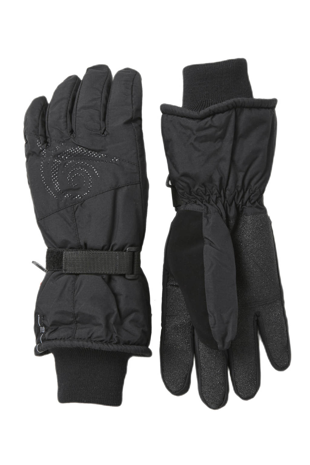 Rucanor skihandschoenen zwart, Zwart