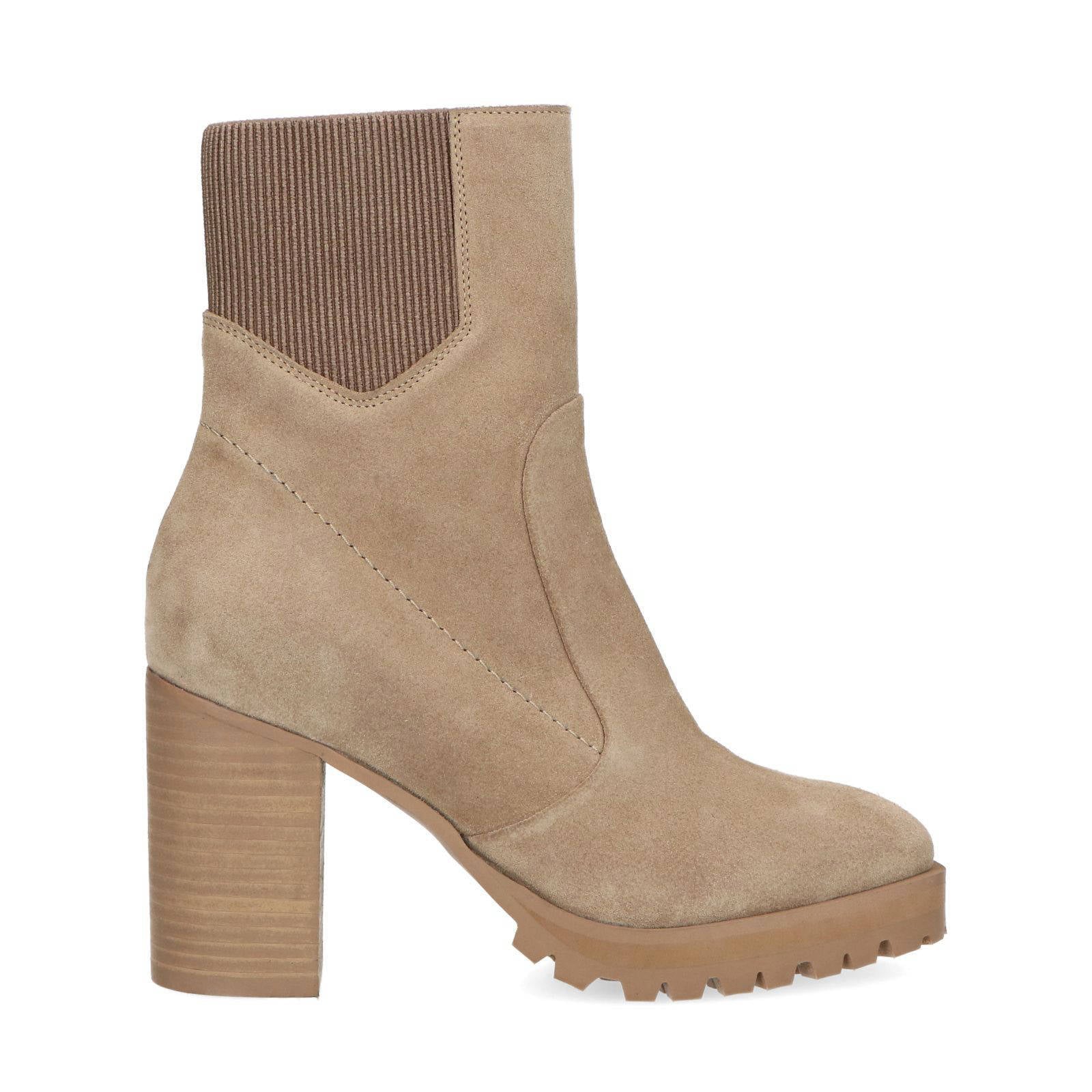 Sacha Suède enkellaarzen beige - Vergelijk prijzen