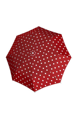 paraplu T-200 Medium duomatic rood/wit