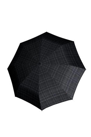 geruite paraplu T-200 Medium Duomatic zwart
